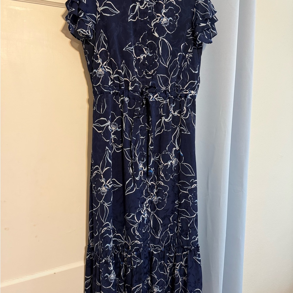 The Limited Navy and White Floral Dress